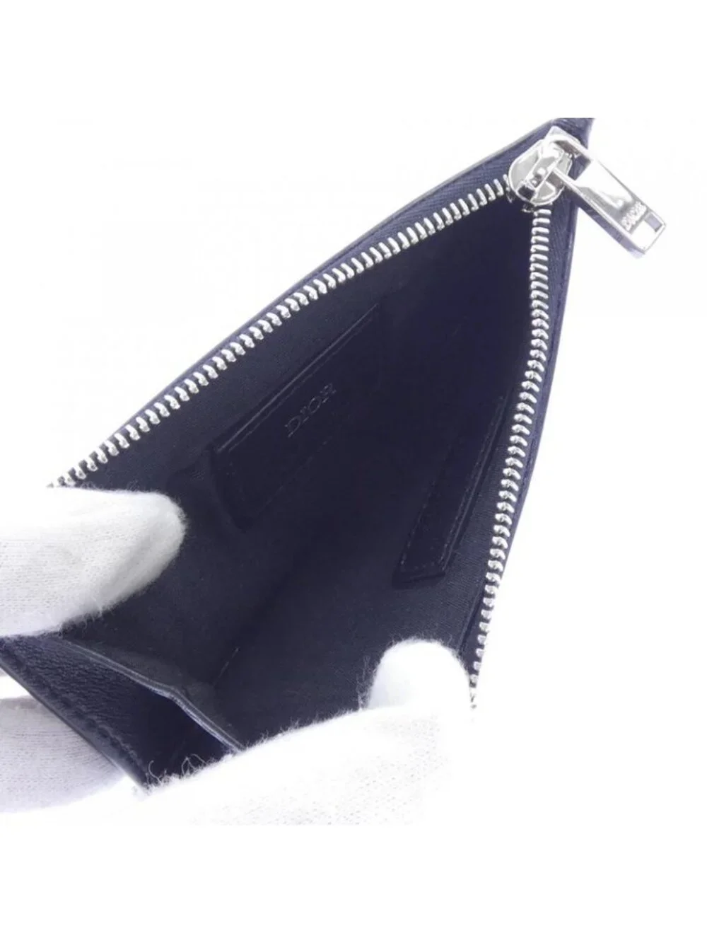 Dior Card Case Card Holders Black
